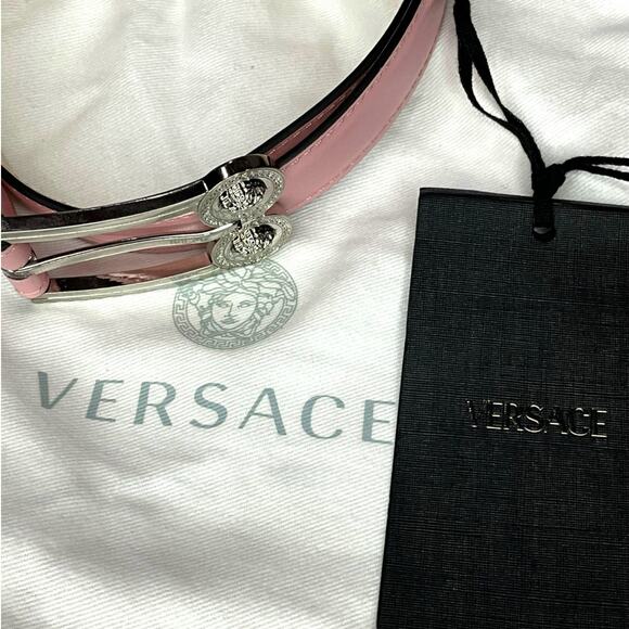 140. Versace Pink/Silver Belt main image 7